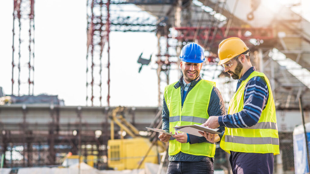 Site Managers Reviewing Plans